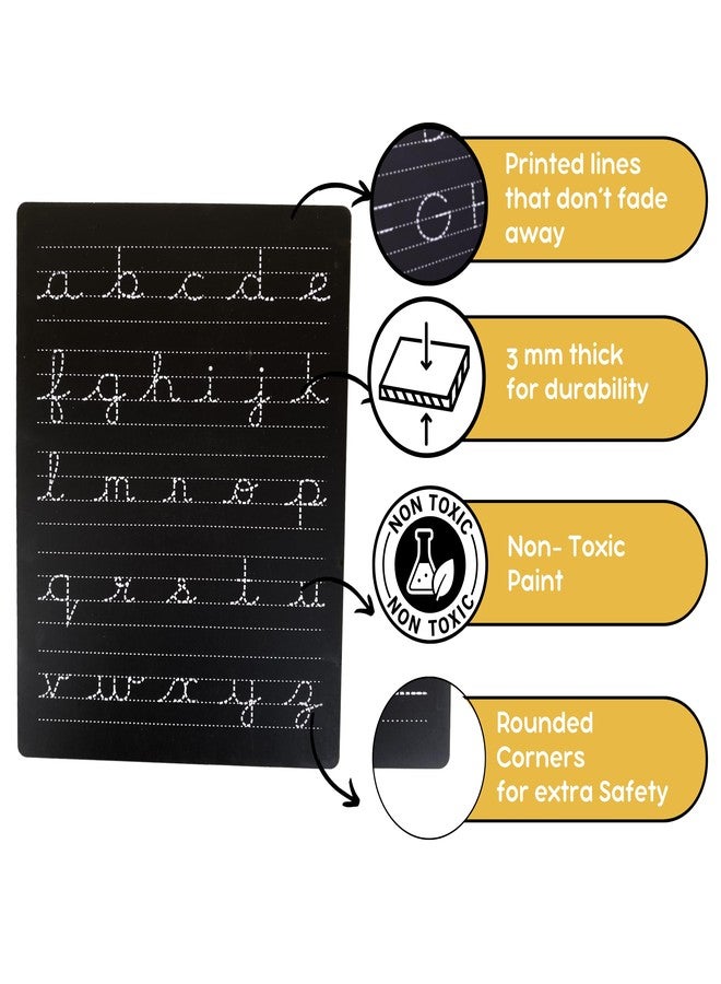 Berrybee سبورة طباشيرية قابلة لإعادة الاستخدام من بيري بي، ذات وجهين، لتعليم الكتابة اليدوية | كتاب تدريب على الكتابة اليدوية للأطفال من 4 إلى 6 سنوات | كتابة يدوية بأحرف كبيرة وصغيرة | هدية للأولاد والبنات (الخط الإنجليزي المتصل) - Image 3